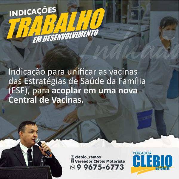 Indicação para nova Central de Vacinas