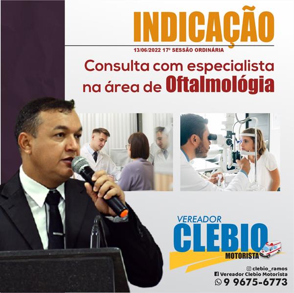 Indicação para contratação de mais profissionais na área de Oftalmologia