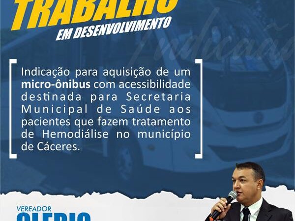 Indicação para aquisição de um micro-ônibus com acessibilidade