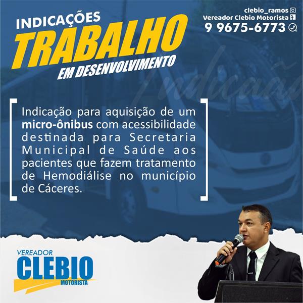 Indicação para aquisição de um micro-ônibus com acessibilidade