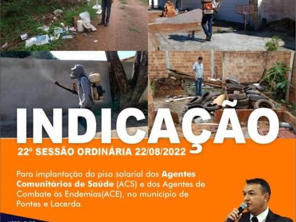 Indicação da 22ª Sessão Ordinária 2022