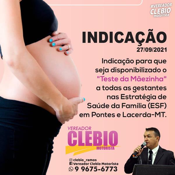 Indicação para Criação do Teste da Mãezinha