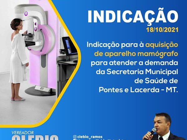 Indicação para aquisição de Aparelho Mamógrafo