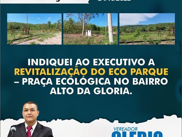 Indicação para revitalização do Eco Parque – Praça ecológica