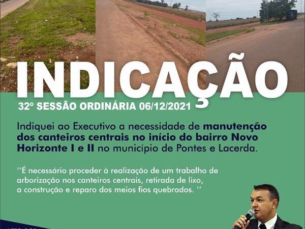 Indicação da 32ª Sessão Ordinária 2021