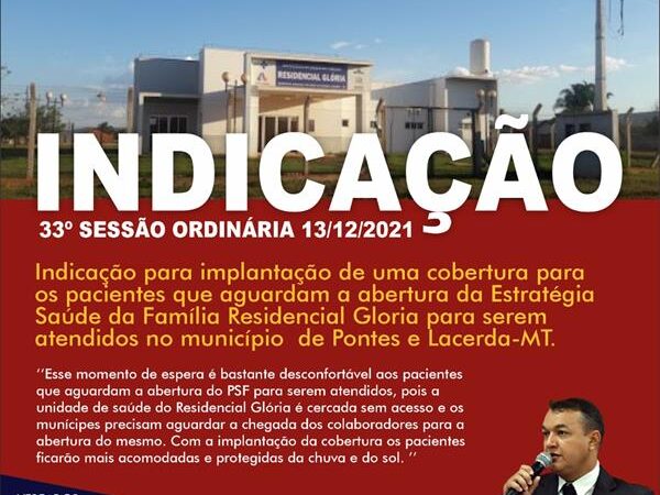 Indicação da 33ª Sessão Ordinária 2021