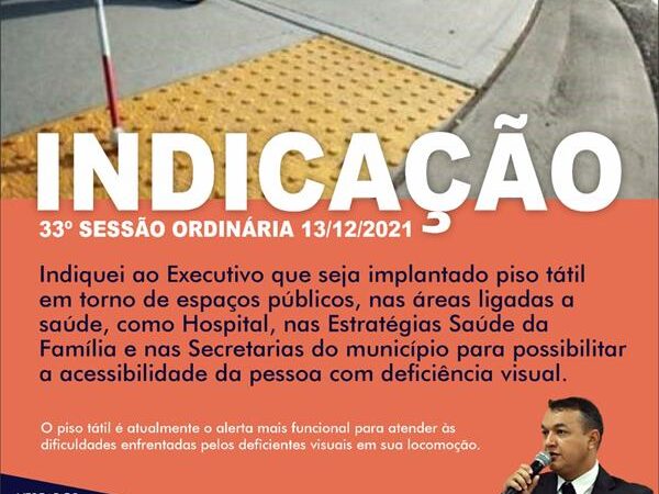 Indicação da 33ª Sessão Ordinária 2021