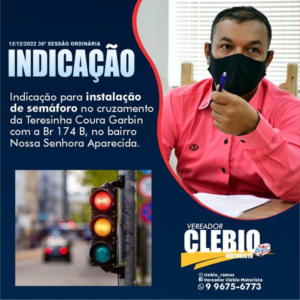 Indicação para Instalação de Semáforo