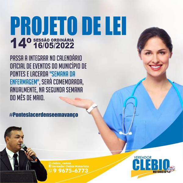 Projeto de Lei – “𝐒𝐞𝐦𝐚𝐧𝐚 𝐝𝐚 𝐄𝐧𝐟𝐞𝐫𝐦𝐚𝐠𝐞𝐦”