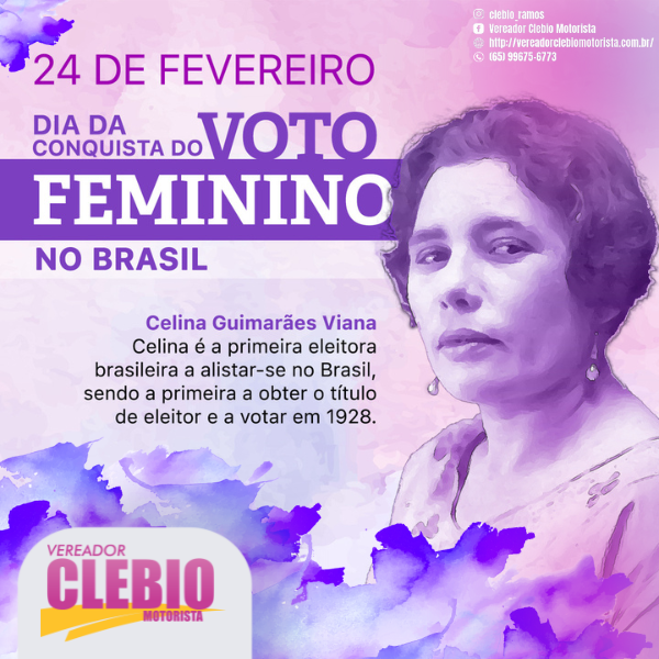 24 de fevereiro – Dia da Conquista do Voto Feminino no Brasil