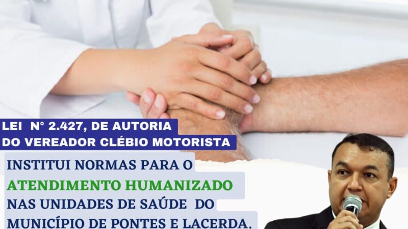 Projeto de Lei APROVADO de autoria do Vereador Clébio Motorista